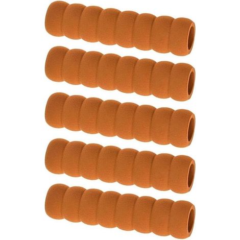 Lot de 5 housses de protection en mousse souple pour poignée de porte,Antistatique et anticollision,Brun