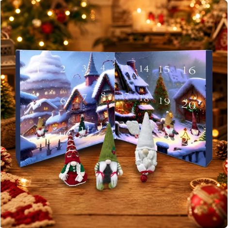 Halloween-Countdown-Überraschungsbox-Ornamente für Haus- und Gartengestaltung – Kreativität für Haus und Garten – Weihnachtsedition –