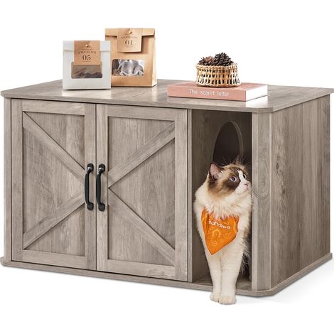 Maison pour Chat, Meuble à litière, 85 x 49 x 50 cm (1/5)