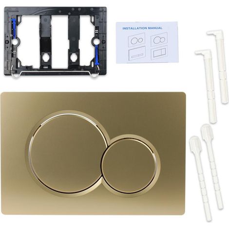 KLVGTIFS PU - Pour plaque de commande double Geberit Sigma01 UP300 (115.770) Or (1/3)