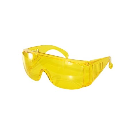 Cf 12 pcs Lunettes mono-verre polycarbonate anti-rayures jaunes mod K2 (1/2)