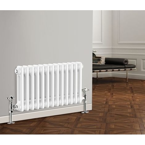 Traditional Radiator Cast Iron Style Radiator 2 Column White 300 x 605mm