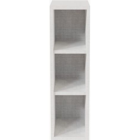 Cuisibane – Casier de rangement cuisine 20 cm – Caisson gris clair aspect tissé – 2 étagères – Hauteur 70 cm – Profondeur 35 cm (1/3)