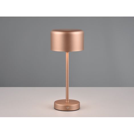 Akku Tischleuchte JEFF per USB aufladbar, Sensordimmer, Coffee, Höhe 30cm (1/5)