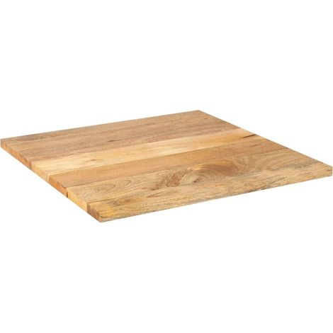 Dessus de table,Plateau de table,Dessus de bureau 70x70x2,5 cm carré bois massif manguier CFW19871 (1/5)
