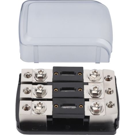 Sicherungshalter-Verteilerblock mit 3 Anschlüssen (1 Eingang – 3 Ausgänge) für Auto, Yacht und Audio (1/5)
