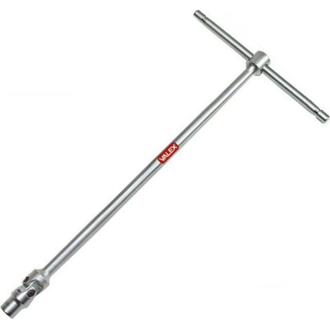 CHIAVE A T SNODATA 17mm BUSSOLA ESAGONALE 450 mm ASTA SCORREVOLE VALEX