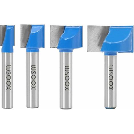 Green Mobility-Lot de 5 mèches de nettoyage de 8 mm, fraise à bois 10/15/20/25/30mm, bleu (1/5)