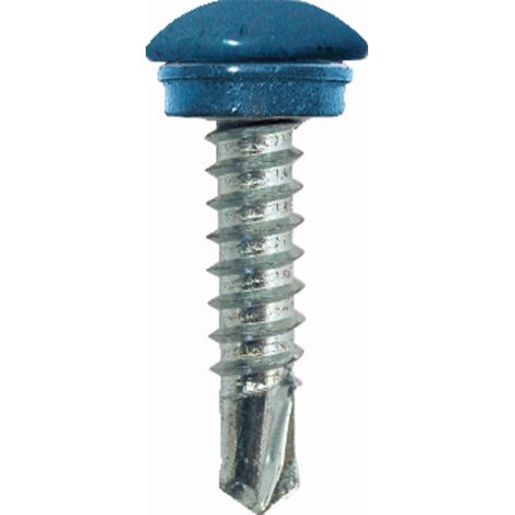 ETANCO Vite autoperforante in metallo Belvis - Torx 20 Ø5,5x25 mm - rondella alluminio/epdm Ø10 - RAL 9010 - Scatola da 100 - 395393001