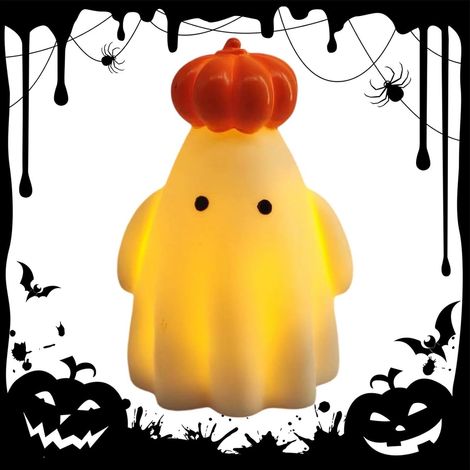 Décorations Fantômes Halloween Lampe LED Fantomatique à Piles pour la Lanterne Fantôme pour Décoration Intérieure Halloween Pour Bureau À Domicile, Salon, Étagères, Rebords De (1/5)