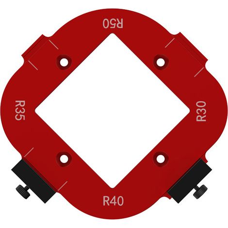 Gabarit de positionnement d'angle d'arc 4 en 1, gabarit de rayon d'angle pour défonceuse (nouveau) (1/5)