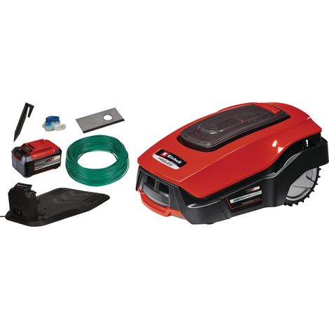 [Ancienne version] Einhell Robot Tondeuse FREELEXO 1200 LCD BT PXC (18 V, 1200 m², application Bluetooth) Livré avec Kit d'installation et Batterie 5,2Ah (1/5)