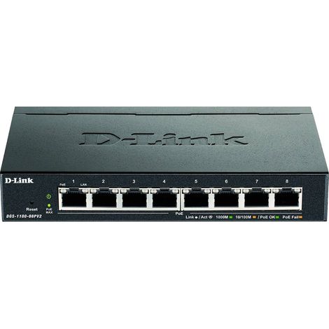D-Link DGS-1100-08PV2/E 8-Port Layer2 PoE Smart (1/3)
