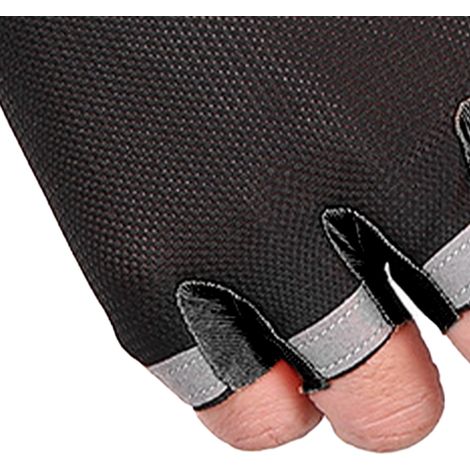 Gants d'haltérophilie antidérapants, gants de cyclisme et de fitness demi-doigts, gants de sport outdoor pour hommes et femmes, noirs, taille M (1/5)