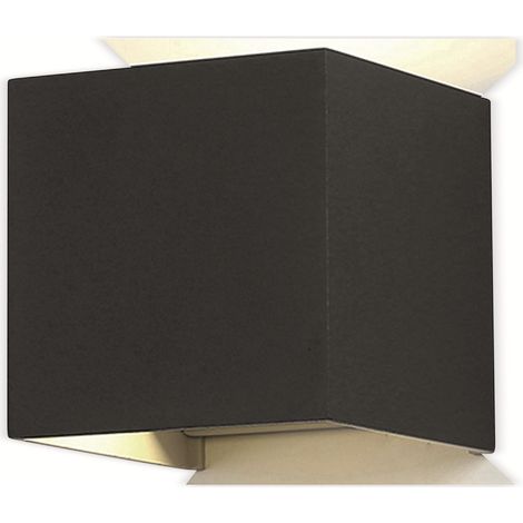 OPTONICA LED-Wandleuchte 7458, EEK: E, 12W, IP54, 1320 lm, 3000K, schwarz