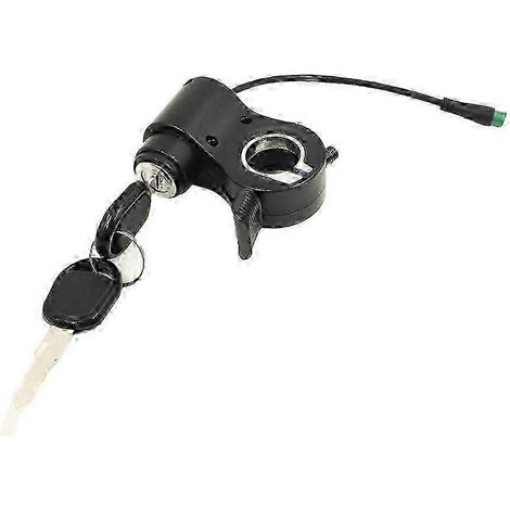 Compatible avec les antivols d'allumage des scooters électriques Kukirin, G2 et Max 2025, antivol de commande d'accélérateur intégré à 5 broches, avec clé. (1/5)