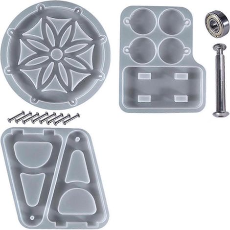 Moule en silicone pour roue, à faire soi-même, pour la fabrication de bougies en résine époxy. (1/5)