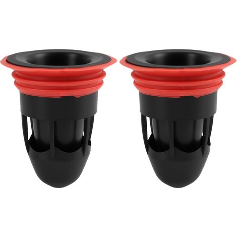 Lot de 2 Bouchons Anti-Odeur pour Douche, Clapet de Bonde de Sol avec Joint en Silicone, Diamètre 41-50 mm, Matériau ABS Résistant, Installation Facile sans Outils, Protection contre les Mauvaises Ode (1/5)