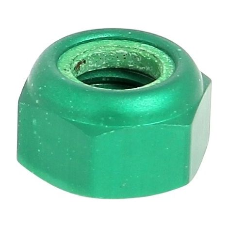 Blister de 5 Écrous Nylstop M8 Dural 2030 OA Vert DIN 985 (1/2)