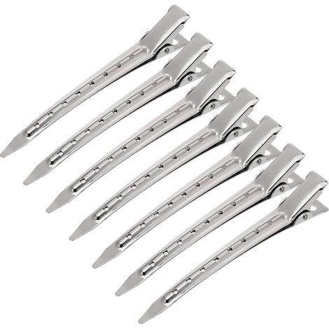24pcs pinces à cheveux bec de canard pinces à boucles en métal clips de sectionnement, (1/2)