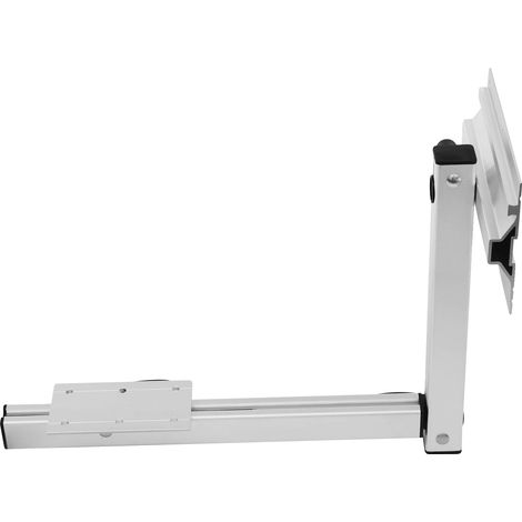 Pata giratoria para mesa de caravana, altura ajustable, diseño duradero, color plata. (1/2)
