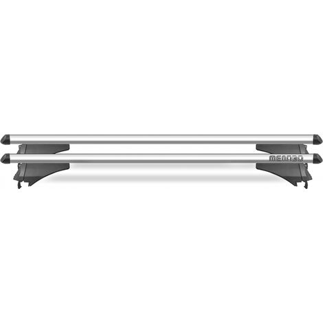 Barras De Techo Universales Flush / Raised Rails Para Auto Tiger Xl Silver (1/5)