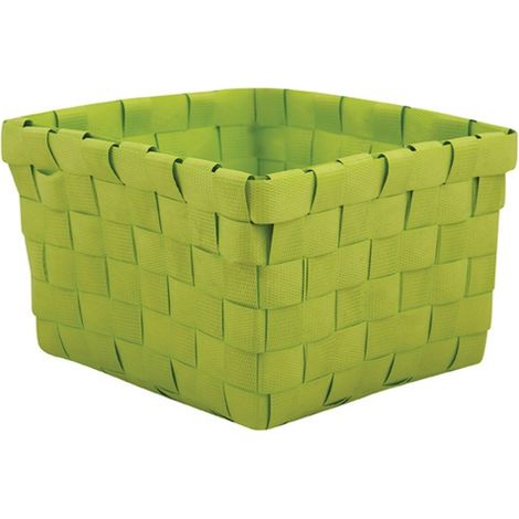 Cesta de almacenaje 14x14x9cm Verde MSV