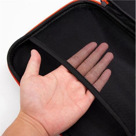 Sac À Outils - Tissu Oxford Étanche Antichoc - Pour Perceuse Électrique - 33x22.5x9 cm - Noir - 2 Pièces (1/5)