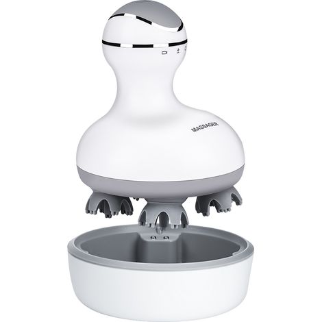 Mini Masseur Crânien Portable Rechargeable, Appareil de Massage de Tête Électrique, Soulage le Stress, Usage Domicile et Voyage, Cadeau Bien-être (1/5)