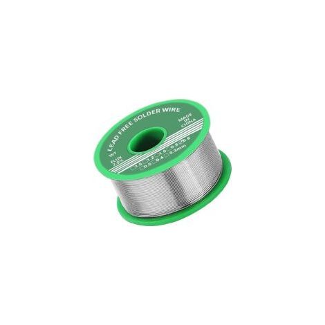 Lötzinn, 0,6 mm, Lötzinn mit Flussmittel, 20 g bleifreier Lötdraht für Reparaturen und Elektronik-Bastelarbeiten, elektrische Lötkomponenten (1/5)