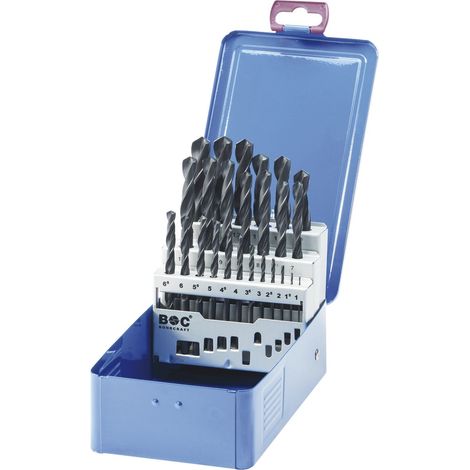 BOHRCRAFT Spiralbohrer-Kassette DIN338RN HSS ø 1-13 mm 25-teilig