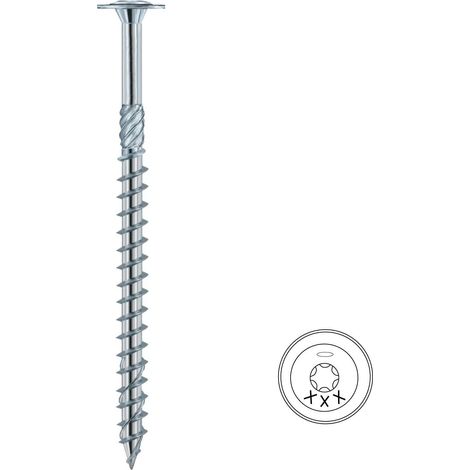 tornillo pérgola con arandela torx acabado zincado largo 220mm