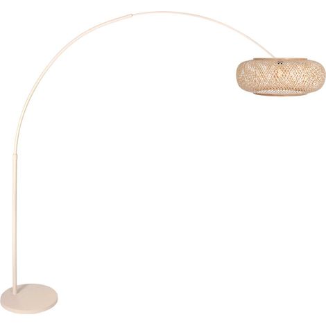 Steinhauer - lampada da terra - Sparkled Light - beige naturale -