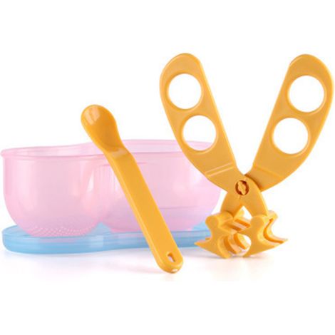 Cortador De Alimentos Para Bebes - Tijeras De Cocina Para Triturar Comida - Para Lactantes Y Niños Pequeños - Caja De Transporte Incluida (1/5)