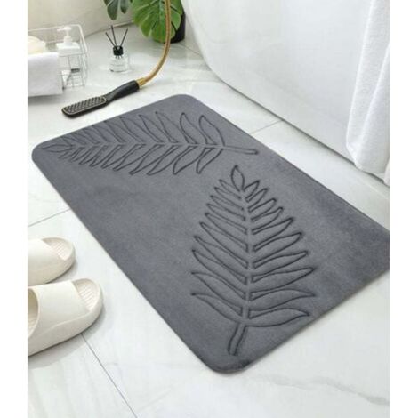 Tapis de Bain en Mousse à Mémoire de Forme,40 x 60 cm Tapis de Bain Antiderapant,Tapis Salle de Bain Épaissi Tapis Sortie de Douche Absorbant