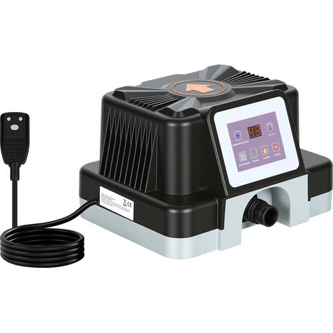 Jiubiaz Riscaldatore elettrico per piscina da 3 kW con display digitale, 230 V