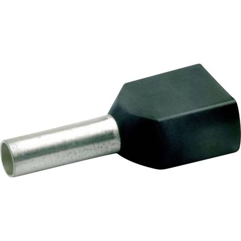 Klauke 8728 terminales para cable gemelos negros 16 mm
