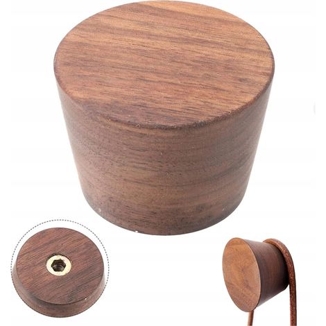 Appendiabiti salvaspazio, 1 pezzo, da parete, in legno (1/5)