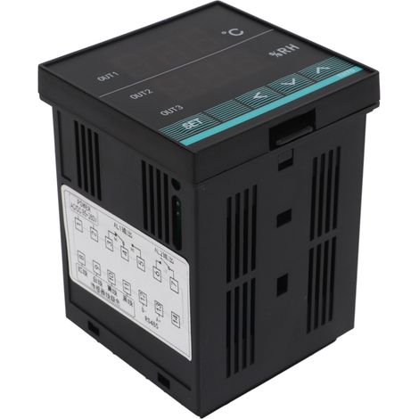 Régulateur de température avec thermostat numérique à double affichage et fonction d'alarme. (1/5)