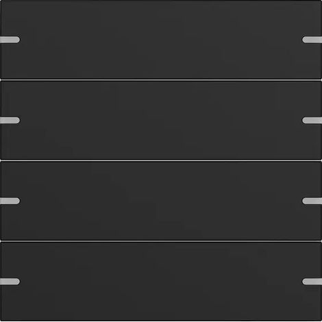 Gira Wippenset 4f Tastsens.4.95 Alum.Schwarz m(lack.) [5024905], 5024 905
