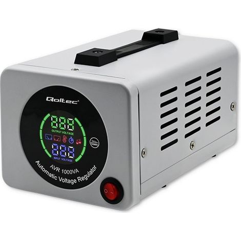 STABILIZZATORE DI TENSIONE AUTOMATICO QOLTEC AVR 1000VA (1/5)