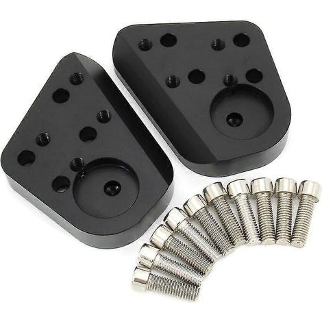 Silberne Lenkererhöhung für BMW R1200RT R1150RT R1100RT R1100R R1150R R 1100 1150 1200 RT R Motorradzubehörteile – Schwarz