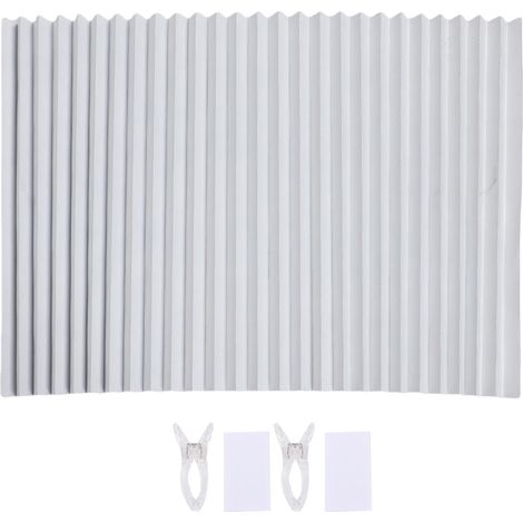 Ortviai Stores pour Fenêtres de Camping-car – Stores occultants blancs en tissu non tissé, 90 x 180 cm, sans perçage