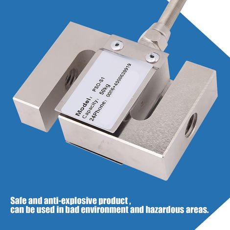 Präzisionskraftsensor Typ S mit Kabel, 50 kg (1/5)
