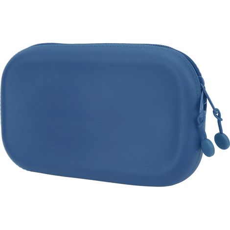 Pen Bag Easy Use Light Weight Small Size Silica Material Storage Bag for School Office TravelBlue (1/5)