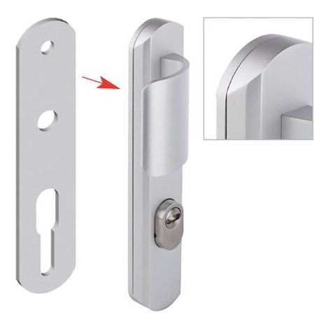 Plaque de réhausse pour SECUMAX / TENOR - ASSA ABLOY BEZAULT (1/2)