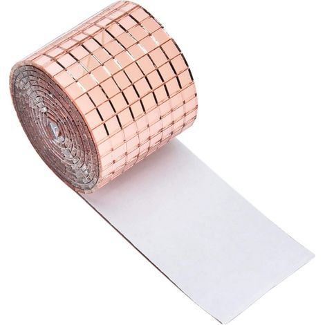 Weitere Spezialwerkzeuge: Mini-selbstklebende quadratische Glasplättchen, dekorative Mosaikfliesen, abnehmbare Spiegelaufkleber für Partys, wasserfeste DIY-Glasaufkleber (1/5)