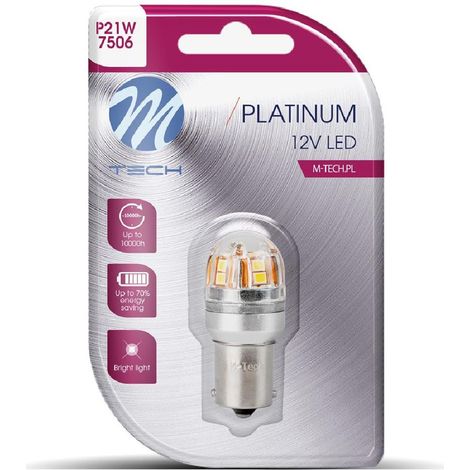 Ampoule Led X 1 - Ba15S 15X2835Smd Canbus 12-24V Blanc -Lb826W-01B Platinum-