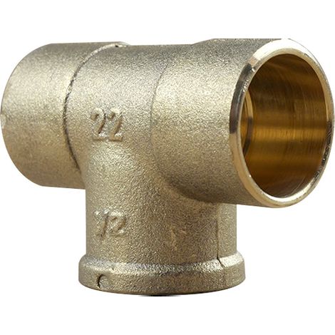 Té Femelle 130 GCU 1/2" (15/21) - pour Tube Cuivre Ø22 - Arcanaute (1/3)