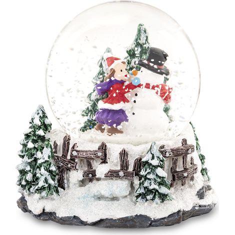 Bola de nieve infantil con muñeco de nieve 9x8,5x7,5 cm (1/5)
